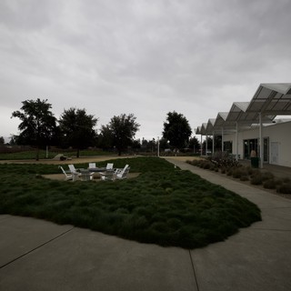 Modern Architecture Under Overcast Wine Country Skies