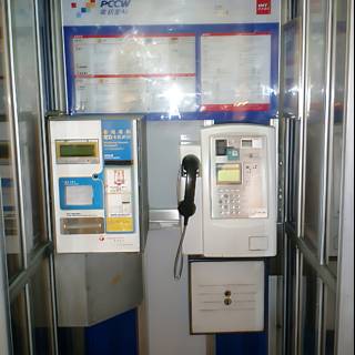 Retro Pay Phone in Hong Kong