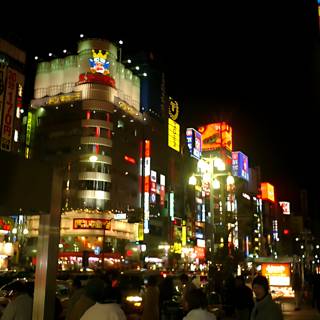 Bustling Tokyo Metropolis at Night