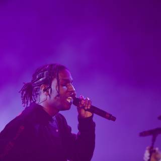 A$AP Rocky Rocks the Crowd with Double Microphones