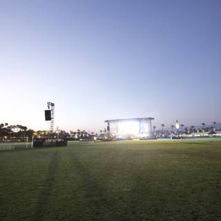 Coachella 2011 Stage on Grassy Field