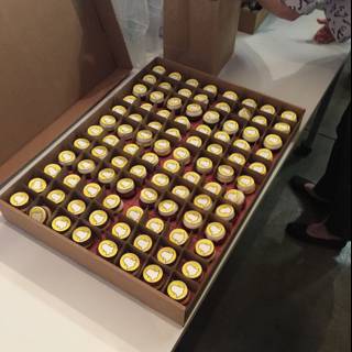 Yellow and Brown Cups in a Box