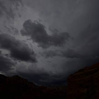 Dramatic Storm Clouds over Sedona's Red Rock Canyon