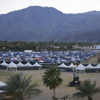 Tent City at the Foot of the Mountains