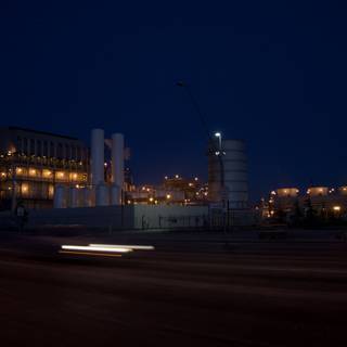 Night Drive by the Factory