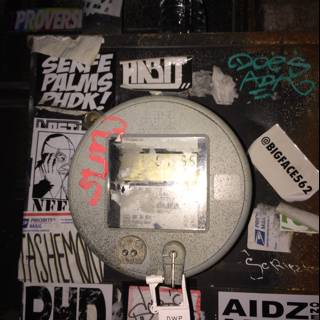 Graffiti-Clad Parking Meter