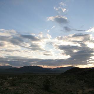 Majestic Sunset over Desert Highlands
