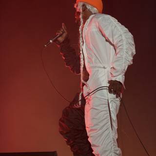 The Entertainer in White and Orange Hat