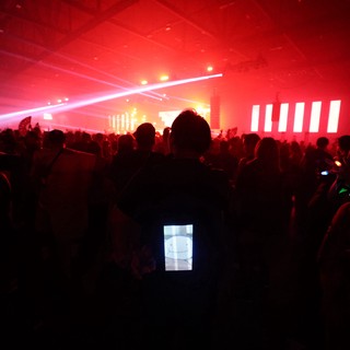Red Laser Light Show at Wobbleland 2026 Festival