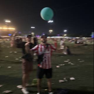 Balloon Moments Under the Night Sky