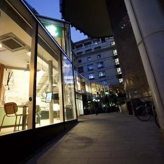 Modern Urban Corridor at Dusk in London