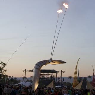 Flame-Art Sculpture at Coachella 2012