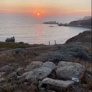 Serene Sunset Scenery at Jenner Cove