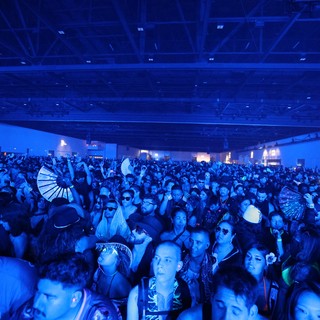 Massive Crowd Bathed in Blue Light at Wobbleland 2026