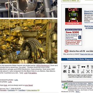 American Institute of Mechanical Engineers website page