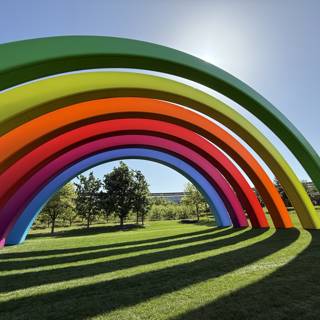 Rainbow Archway at Apple Park