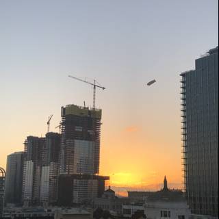 Watching the San Francisco Skyline Bask in Golden Sunset