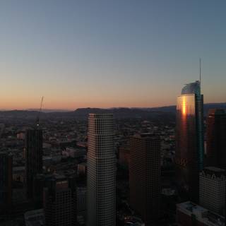 A Sunset Over the LA Skyline