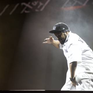 Ice Cube Takes Coachella Stage in White Shirt and Hat