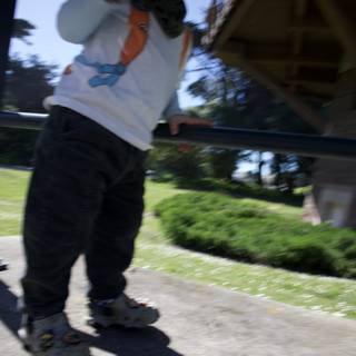 Urban Explorer: Young Skateboarder in Golden Gate Park