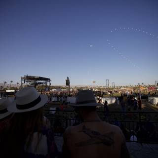 Plane watching at Coachella