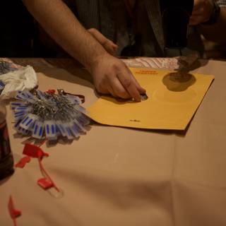 Crafting Flowers at the Table