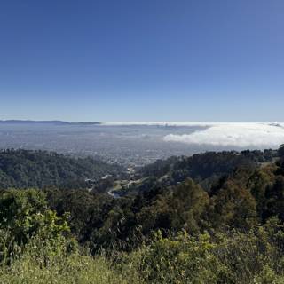 Majestic Berkeley Vista with City and Clouds