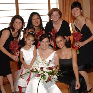 Bride and Bridesmaids Celebrate on Wedding Morning