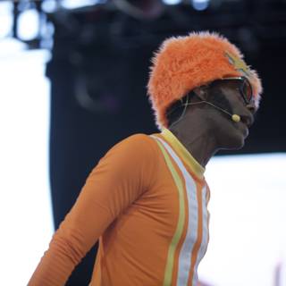 Orange Outfit Man at Coachella