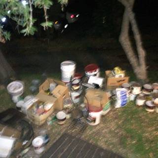 Trash Heap in Altadena Backyard