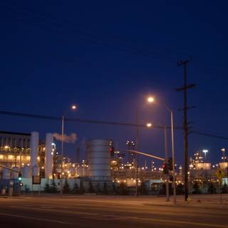 Illuminating the Night: A Glimpse into the Refinery