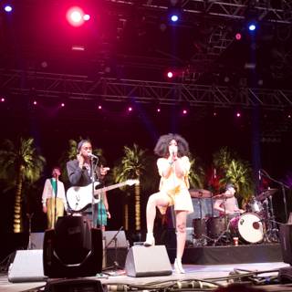 Woman in Yellow Dress Rocks the Stage at Coachella