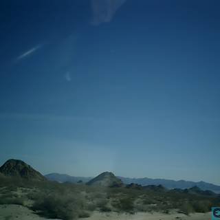 Desert Scenery from Inside a Car