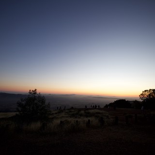 Golden Hour Fades Over Mount Diablo's Vast Valley