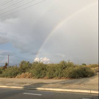 A Double Rainbow Over the Desert