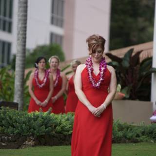 A Woman in Red: Standing Out in Hawaii