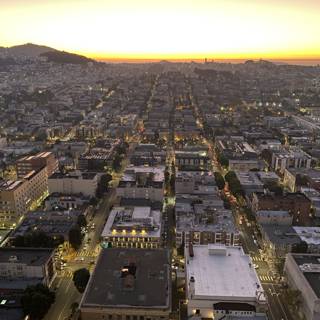 Cityscape at Sunset in San Francisco