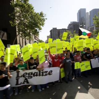 Legalize LA Protestors Take to the Streets