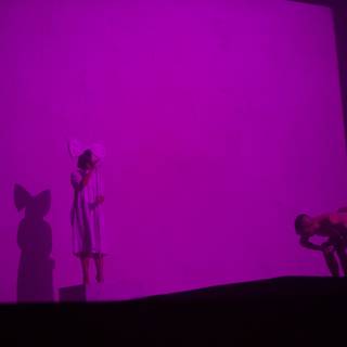 Purple Hues on a Stage
