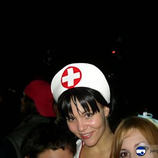 Nurse and Friends at Halloween Party