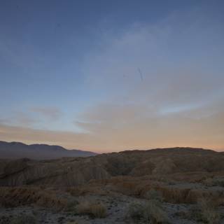 Setting Moon over Anza Borrego Desert