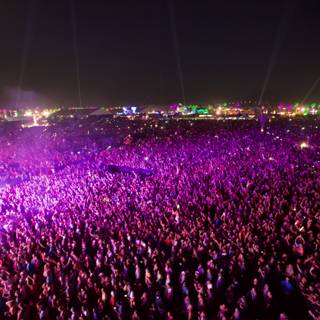 The Glowing Purple Masses at Coachella