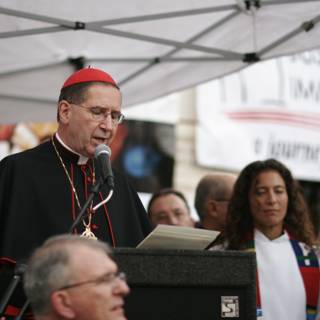 Cardinal Daniel Dolan Speaking at Immigration Rally