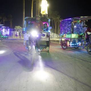Illuminated Rides: A Night at Coachella 2024
