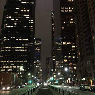 A Bustling Metropolis at Night