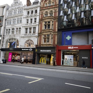 Historic and Modern Architecture Contrast on London Street