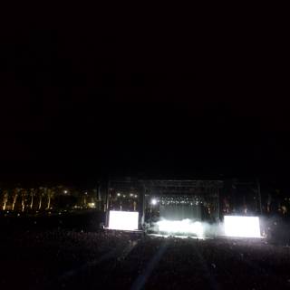 Illuminated Concert Stage at Coachella