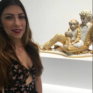 Evening Wear and Primate Sculpture