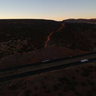 Overlooking the Highway through the Canyon