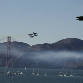 Fleet Week Air Show Spectacle Over the San Francisco Bay